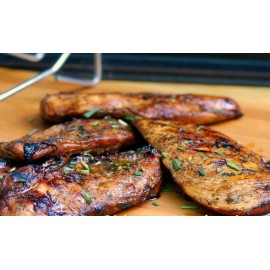 Bavette de porc marinée (moutarde, miel, paprika)