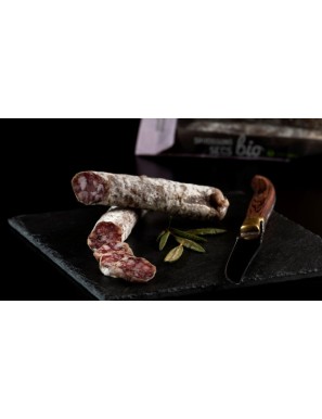 Saucisson bio aux cèpes sauvages parfumé aux épices boréales