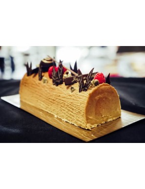 Bûche de Noël aux pistaches et fruits des bois ( 5 pers.)