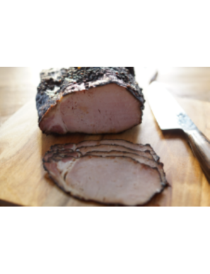 Rôti de porc à l'ail tranché (env.200gr)