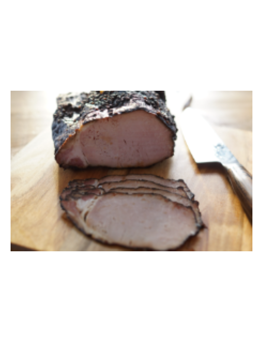 Rôti de porc à l'ail tranché (env.200gr)