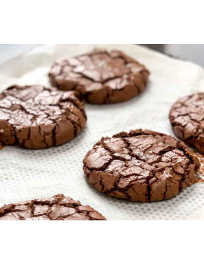 4 gros cookies double chocolat